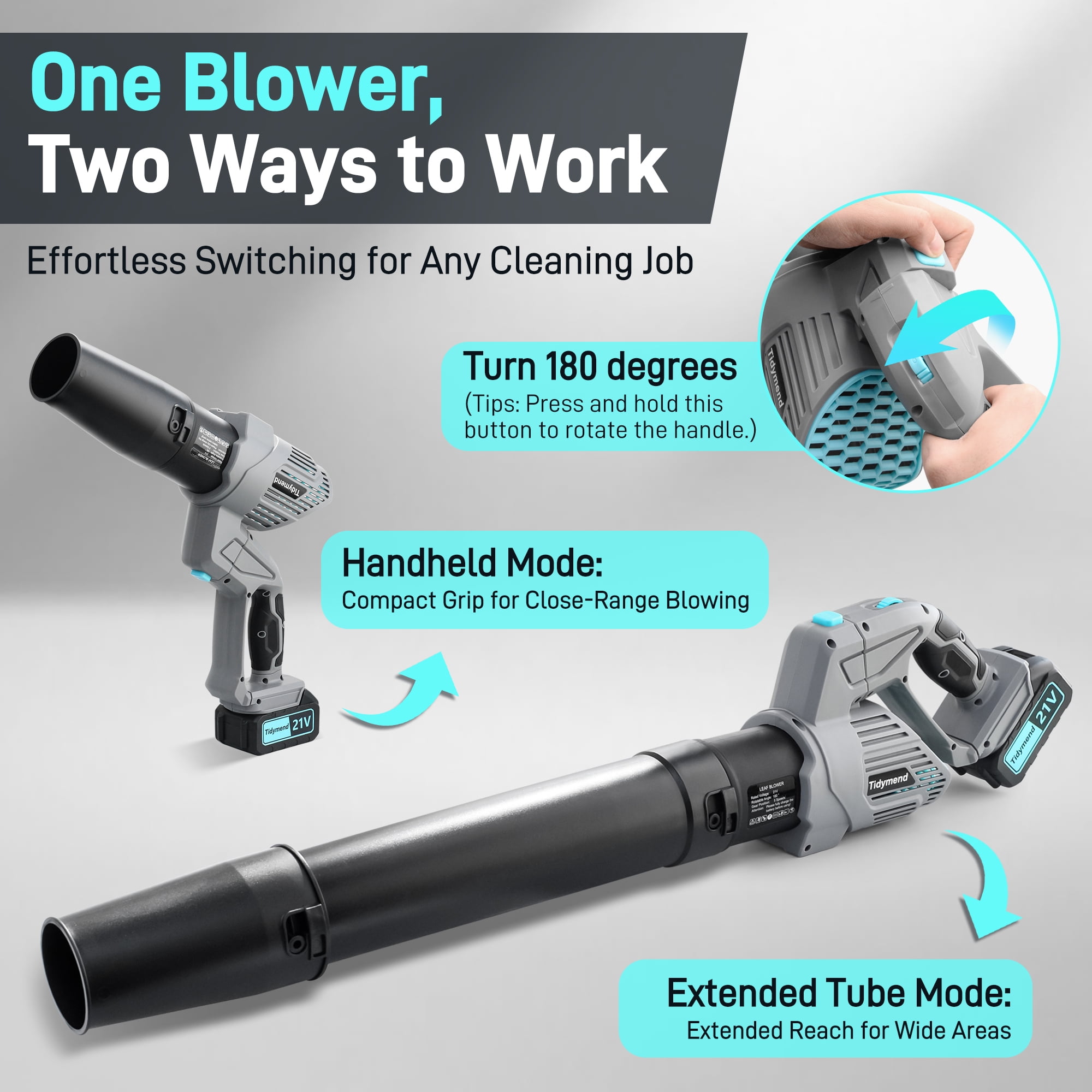 Sentryse Cordless Leaf Blower with Battery and Charger, 330 CFM, 2 x 4.0Ah Batteries, 5 Speeds, Powerful Leaf Blower for Lawn Care,  Yard, Patio
