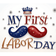 thumbnail image 3 of Patriotic Design My First Labor Star Decorations Colorful Stars Decorative Banners Red White Blue for Baby Shower First Celebration Nursery Decor, 3 of 7