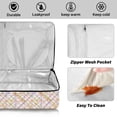 thumbnail image 4 of Iauyy Casserole Carrier for Hot Food Insulated Casserole Travel Carry Bag with Lid Food Warmer Bag for Party/Picnic,Orange and Purple Lines, 4 of 7