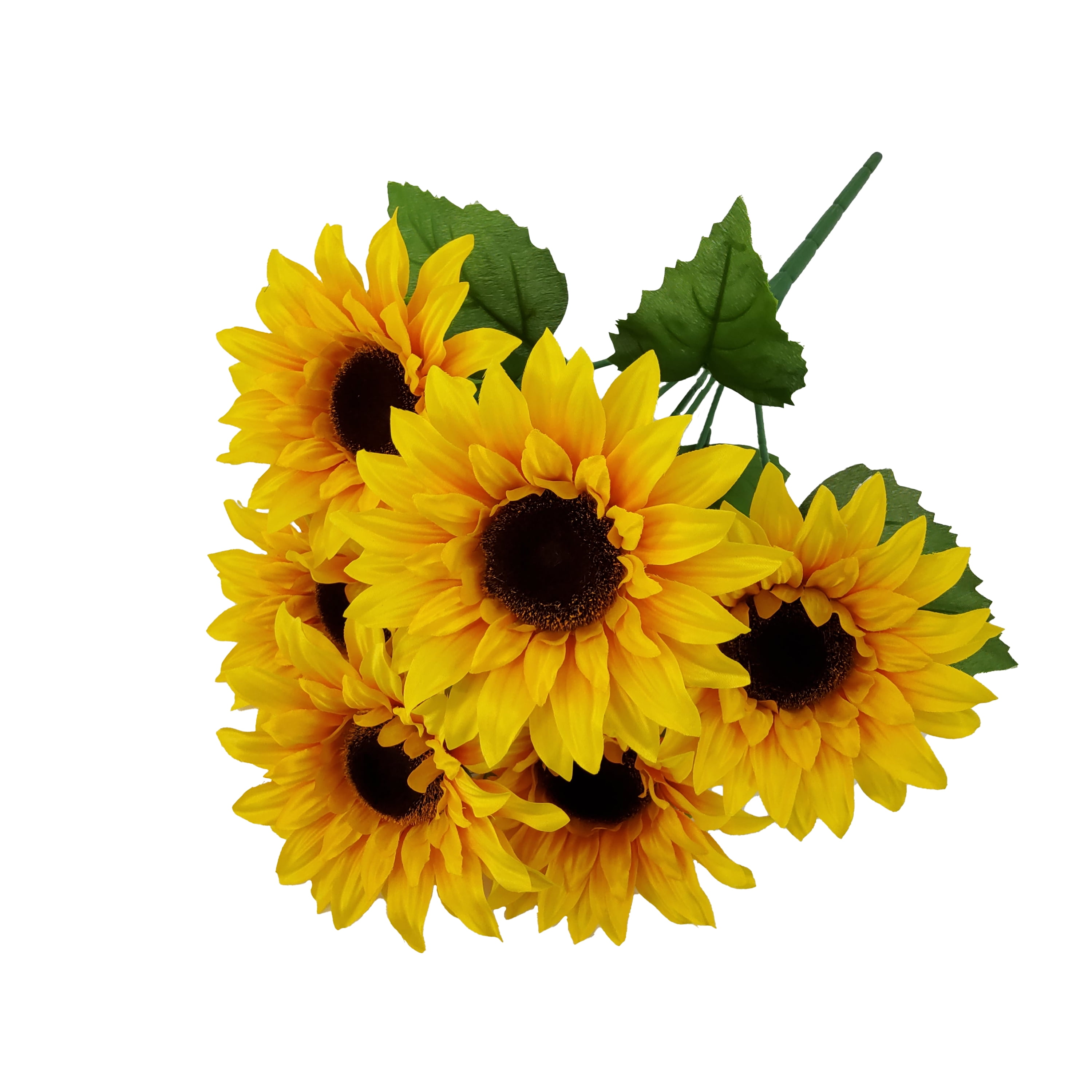 Mainstays 18 inches Indoor Artificial Sunflower Bush, Yellow Color.