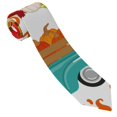 thumbnail image 3 of Fotbe Fall Pumpkins Corbata Clásica para Hombre con Estampado – Corbata de Seda Jacquard Tejida, para Negocios, Bodas y Eventos Formales, 3 of 7