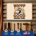 thumbnail image 5 of Whip It Good Baking Zo Metal Poster by DC | Vintage Tin Sign Wall Art for Indoor Use | 12x8" Rust-Free Aluminum Decor for Kitchen | UV Protected & Weatherproof Print | Made in USA, 5 of 7