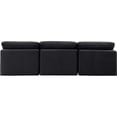 thumbnail image 5 of Meridian Furniture Indulge 105" Contemporary Velvet Modular Sofa in Black, 5 of 8