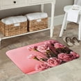 thumbnail image 7 of Pofeuu Delicate Pink Carnations A Print Flannel Doormats Rug16"x24"Rug Washable Doormats Indoor Outdoor Rugs for Layered Front Door Mats, Porch, Kitchen, Entryway, 7 of 7