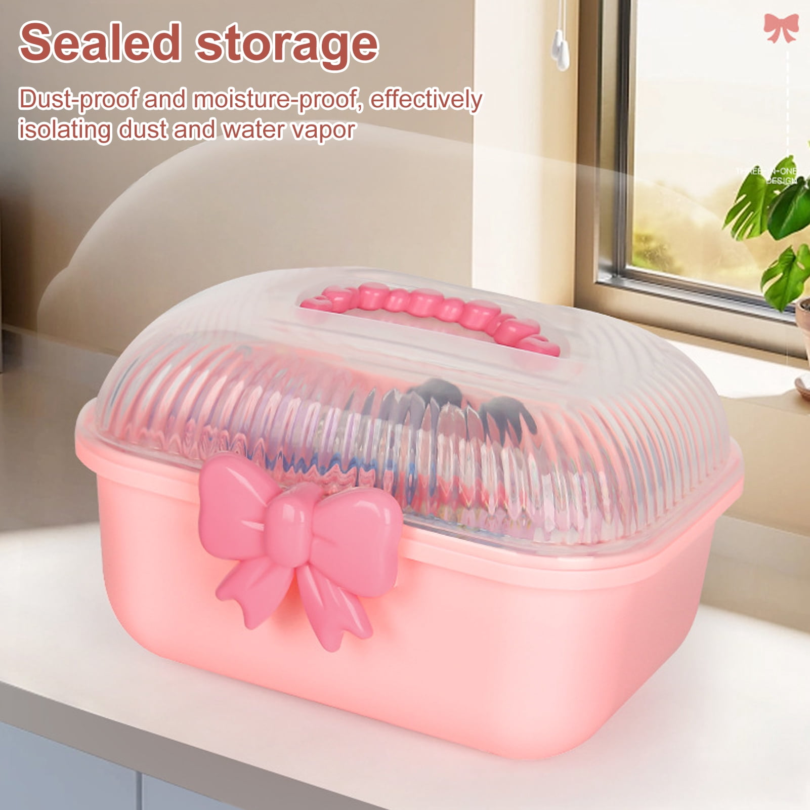 OIUR Portable Nail Tool Box Large Capacity Double Layer Multipurpose Hairpin Storage Case Jewelry Organizer