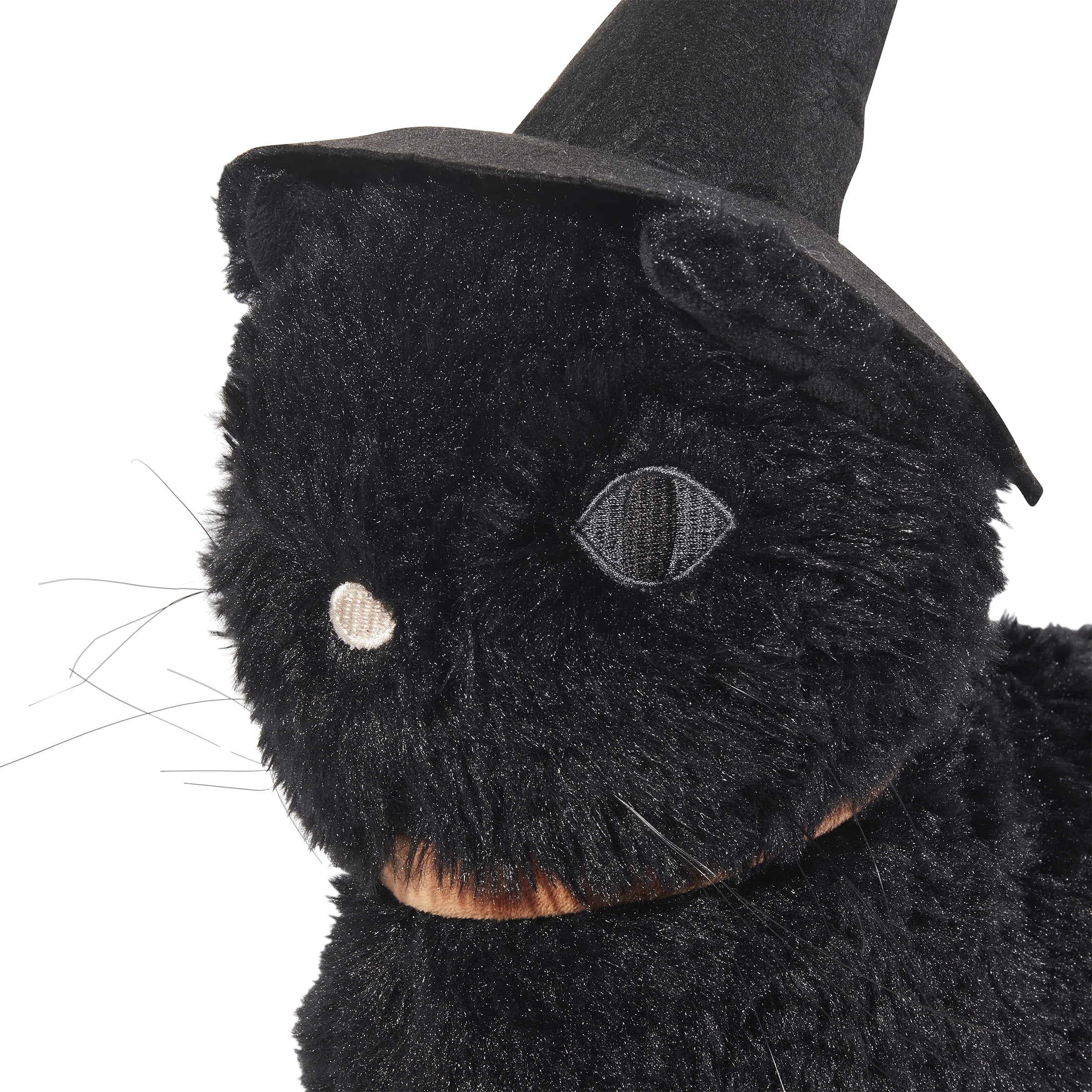 My Texas House Witch Black Cat Halloween Decorative Pillow, 12 in x 17 in