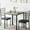 Set Of 3 Desktop_Gray, variant on WALYWIK Dining Table for 2, Small Table and Chairs Set of 2, Dinette Set for 2, Square Dinner Table Set, 3 Piece Kitchen & Dining Room Sets for Small Space (Grey, Dining Table with 2 Chairs)