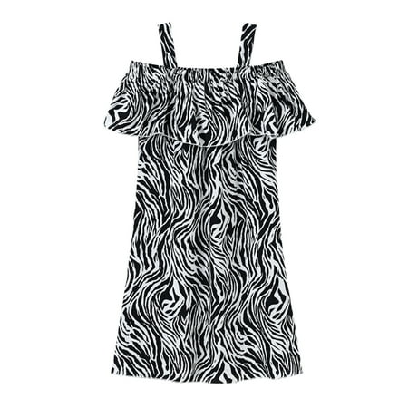 

Fesfesfes Toddler Kids Dress Baby Girl Summer Vacation Dress Suspender Skirt Floral Dress