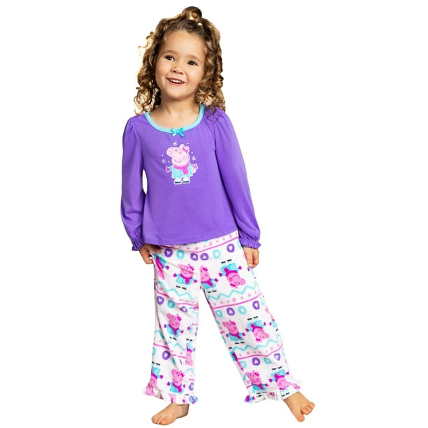 Peppa pig fleece pyjamas hotsell
