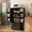 Black, variant on Pantry Storage Cabinet with 2 Drawers,Asofer 47" Kitchen Small Food Pantry Cabinet for Dining Room, White