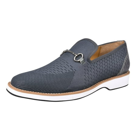 LIBERTYZENO Mens Casual Slip on Loafers Shoes  Gray  11