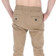 thumbnail image 5 of JOGGER DE GABARDINA STRETCH PARA HOMBRE COMODO MODA CASUAL Y DEPORTIVA COLOR BEIGE TALLA ECH, 5 of 5