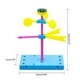 thumbnail image 3 of Fiudx Modelo de Veleta Diy, Kit de Anemómetro de Plástico, Juguete Científico Interactivo, Herramienta de Aprendizaje, Exploración de La Dirección y Velocidad Del Viento, Regalo Educativo Stem, Tamañ, 3 of 7