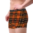 thumbnail image 3 of Bingfone Halloween Tartan Plaid Men's Underwear - Casual Stretch Boxer Briefs-Large, 3 of 7