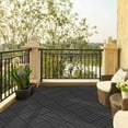 thumbnail image 2 of Domi Outdoor Living 2787-27P Patio 12"x12" Composite Interlocking Decking Tile, 27 Pieces One Pack, Dark Grey, 2 of 6