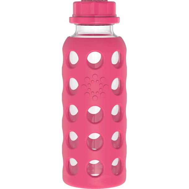 Botella Lifefactory de vidrio sin BPA de 9 oz con funda de silicona