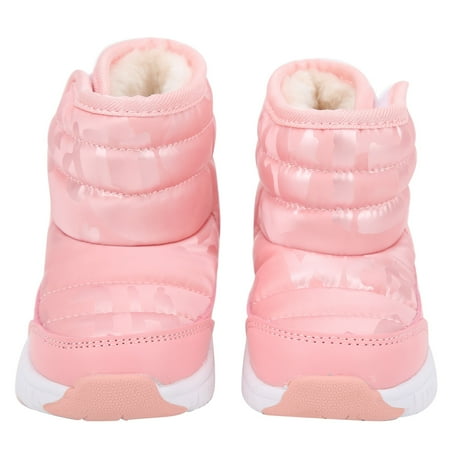

LYUMO Cold Weather Snow Boot Kids Winter Shoes Fashionable Waterproof Non Slip Keep Warm Snow Boots for Boys Girls Warm Winter Boots