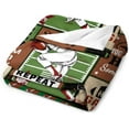 thumbnail image 3 of LHSHID Basketball Baseball Blanket Flannel Soft and Comfortable Anti static Bed Sofa Blanket 60x80in, 3 of 6