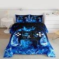thumbnail image 2 of Homewish Video Game Bedding Comforter Set 2pcs for Kids Children Teens,Abstract Gamepads Twin Comforter Sets Microfiber,Gradient Ombre Breathable Bedding Set,Ultra Soft Home Decor,Reversible, 2 of 8