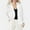 White, variant on Ladies Fashion Casual Style Solid Color Lace Suit Warm Winter Jackets Thick Winter Jackets for Women Women's Vest Warmest Winter Coat Women's Coats plus Size Heavy Women's Jacket Winter Coat Women