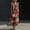 *B-Multicolor, variant on U Women's Printed V Neck Sleeveless Flowy Dress ,Casual Summer Midi Dress W-Multicolor,Womens Plus S