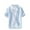 Sky Blue, variant on Raeneomay Button Down Shirts for Women Fashion Women's Summer V-Neck Short Sleeve Cotton Linen Solid Casual T-Shirt Blouse