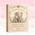 thumbnail image 4 of YIKA 2025 Family Series Advent Calendar Countdown Set With Acrylic Pendants For Christmas Tree Decoration & Family Holiday Fun Beige, 4 of 5
