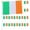 As Shown, variant on Arborister 20pcs Handheld Ireland National Flags Patriotic Flags Mini Ireland National Flags