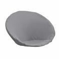 thumbnail image 1 of Housse de Chaise Ronde en Fibre de Polyester, Housse de Chaise Lune pour Gris, 1 of 8
