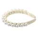 thumbnail image 5 of diadema con cinta trenzada de perlas sintéticas, diadema de moda para mujer, beige, 0,79 pulgadas de ancho, 5 of 7