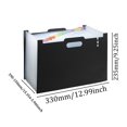 thumbnail image 2 of [Vertical Large Capacity] Retractable Organ Bag Folder Junior High School Student Information Book Desktop File Sorting Artifact Portable Classified Storage Bag, 2 of 3