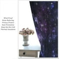 thumbnail image 4 of Starry Sky Curtains, Dark Purple Galaxy Outer Space Nebula Universe Starry Stars Print Window Drapes Curtains for Kids Boys Girls Bedroom Living Room, 84" W X 84" L, 4 of 6