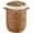 Chestnut, variant on Best Choice Products Round Laundry Hamper w/ Lid, Handwoven Laundry Basket w/ Handles & Removable Liner - Chestnut