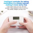 thumbnail image 4 of Portable Mini Pill Box Timed Reminders 6 Compartments Pill Organizer Electronic Reminder Pill Box with Timer Five-Group Alarm, 4 of 5
