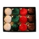 thumbnail image 1 of Adornos navideños con bolas flocadas, colgantes irrompibles, reutilizables y creativos. 12 unidades 4 colores, 1 of 9