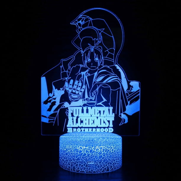 Luz nocturna LED 3D Fullmetal Alchemist Edward Elric