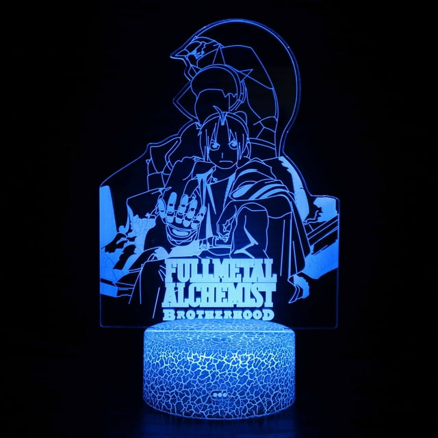 Luz nocturna LED 3D Fullmetal Alchemist Edward Elric
