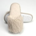 thumbnail image 3 of Pupeez Cozy Chic Fuzzy Slippers for Girl's - Fizzy Hair Top with Faux Fur Body, Comfortable & Relaxing, 3 of 7