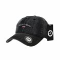thumbnail image 1 of WITHMOONS Denim Baseball Cap Union Jack Patch Simple Plain Jean Ball Cap For Men Women Cotton Hat CR1913 (Black), 1 of 4
