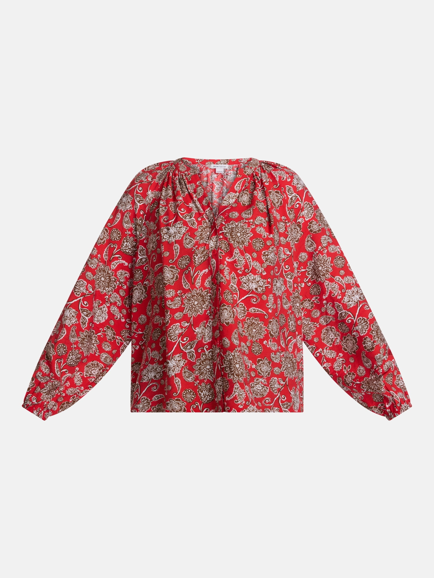 Scenario Women's Top with Poet Sleeves, Sizes XS-XXXL