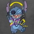 thumbnail image 2 of Men's Lilo & Stitch Cool Headphones Stitch Pull Over Hoodie Charcoal Heather 2X Large, 2 of 4