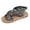 Grey, variant on Women's Elastic Flat Espadrille Sandals, Comfort Open Toe Elastic ankle strap Walking Summer Shoes, With Back Strap On Summer Beach Soft Casual(Orange,8.5)