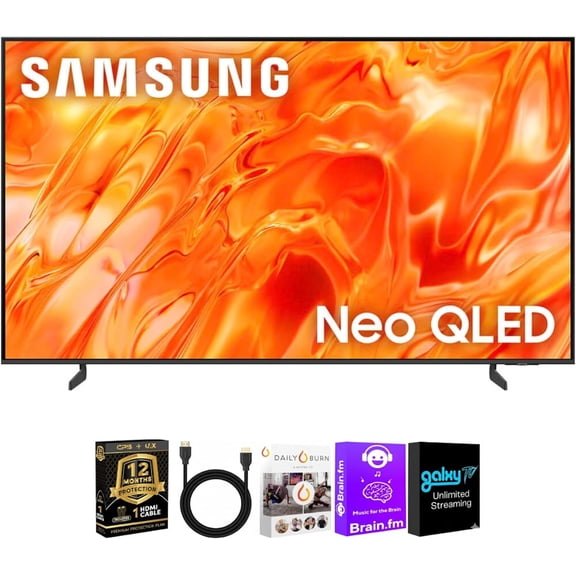Samsung 43" QN70H 4K Neo QLED Mini LED Smart Tizen TV Bundle, QN43QN70HK1