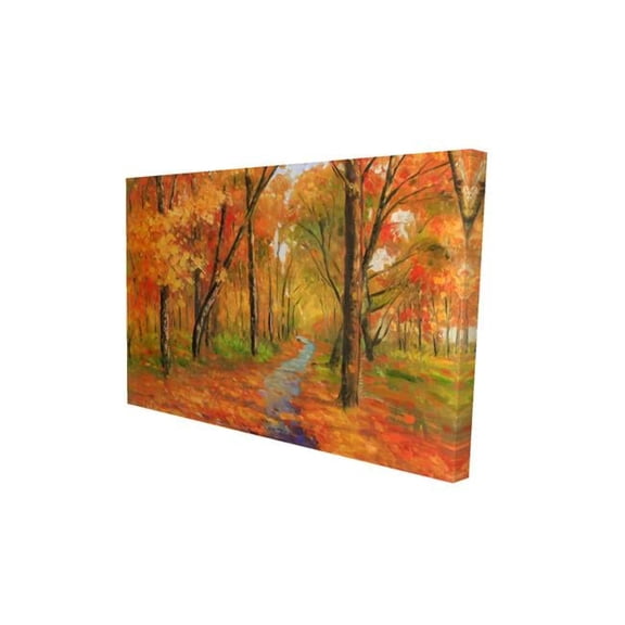 Begin Home Decor 2080-2030-LA107 20 x 30 in. Autumn Trail in the Forest-Print on Canvas