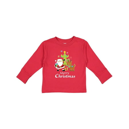 

Inktastic Merry Christmas Gift Toddler Boy or Toddler Girl Long Sleeve T-Shirt