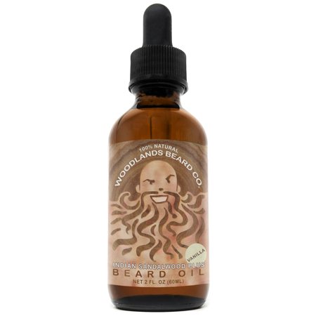Indian Sandalwood Plus Vanilla Beard Oil with Jojoba and Argan (2 oz.)