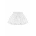 thumbnail image 3 of Forever 21 Tiered Ruffle Lace-Trim Mini Skirt, Color-White, Size-L, 3 of 6