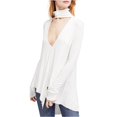 thumbnail image 2 of Free People Uptown Blusa de punto para mujer, blanco, pequeño Free People Tejer, 2 of 2