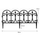 thumbnail image 2 of Valla Decorativa De Plástico Negro Para Jardín, 5 Uds. Kearding  HA037460-00, 2 of 6