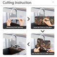 thumbnail image 5 of Yayeee Faucet Mat for Kitchen Sink 14.7" Diatomite Long Splash Guard Pad, Dark Floral Pattern, 5 of 7